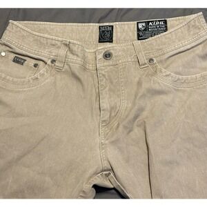 Kuhl Sykeout Kord Pants Mens 34x34 Tan Khaki Outdoor Hiking